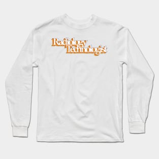 Radiology technologist - retro design Long Sleeve T-Shirt